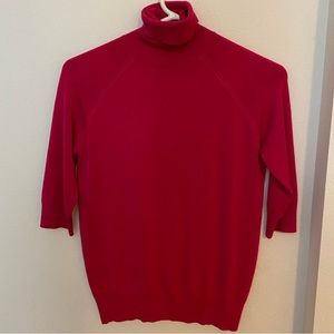 Zara turtle neck sweater in fuchsia- like new